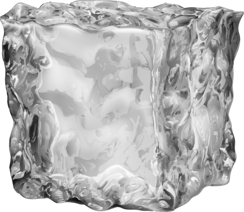 Realistic ice cube